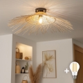 BRILAGI - Plafonnier LED CERIA BOHO 1xE27/40W/230V Ø 70 cm bambou