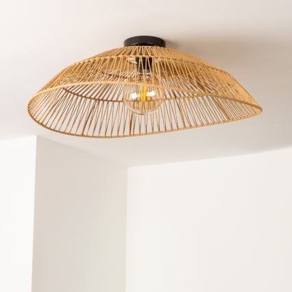 Brilagi - Plafonnier LED CERIA BOHO 1xE27/40W/230V Ø 70 cm marron