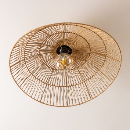 Brilagi - Plafonnier LED CERIA BOHO 1xE27/40W/230V Ø 70 cm marron