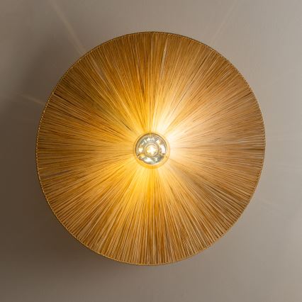 Brilagi - Plafonnier LED CERIA BOHO 1xE27/40W/230V Ø 80 cm raffia