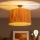 Brilagi - Plafonnier LED CERIA BOHO 1xE27/60W/230V Ø 50 cm noir/raffia