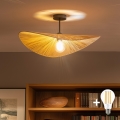BRILAGI - Plafonnier LED CERIA BOHO 1xE27/60W/230V Ø 60 cm noir/beige