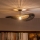 Brilagi - Plafonnier LED CERIA BOHO 1xE27/60W/230V Ø 80 cm noir/marron/noir