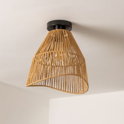 Brilagi - Plafonnier LED CERIA BOHO à montage en surface 1xE27/40W/230V Ø 30 cm marron