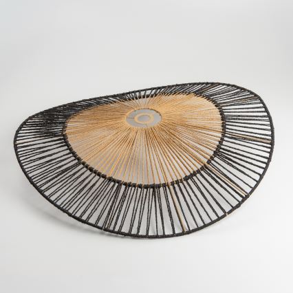 Brilagi - Plafonnier LED apparent CERIA BOHO 1xE27/40W/230V diam. 50 cm noir/marron/chêne