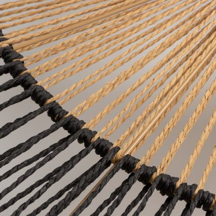 Brilagi - Plafonnier LED apparent CERIA BOHO 1xE27/40W/230V diam. 50 cm noir/marron/chêne