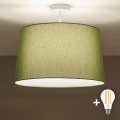 Brilagi - Plafonnier LED CERIA en saillie 1xE27/60W/230V Ø 45 cm blanc/vert