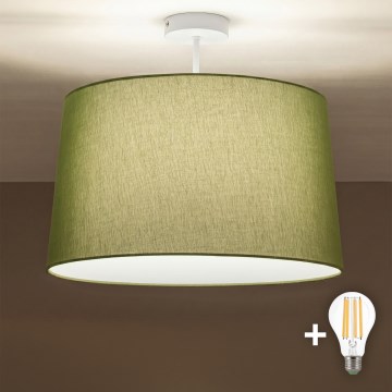 Brilagi - Plafonnier LED CERIA en saillie 1xE27/60W/230V Ø 45 cm blanc/vert