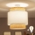 Brilagi - Plafonnier LED CERIA, montage affleurant, 1xE27/60W/230V, Ø 40 cm, beige/blanc