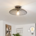 BRILAGI - Plafonnier LED CERIA WIRE 1xE27/40W/230V Ø 38 cm noir