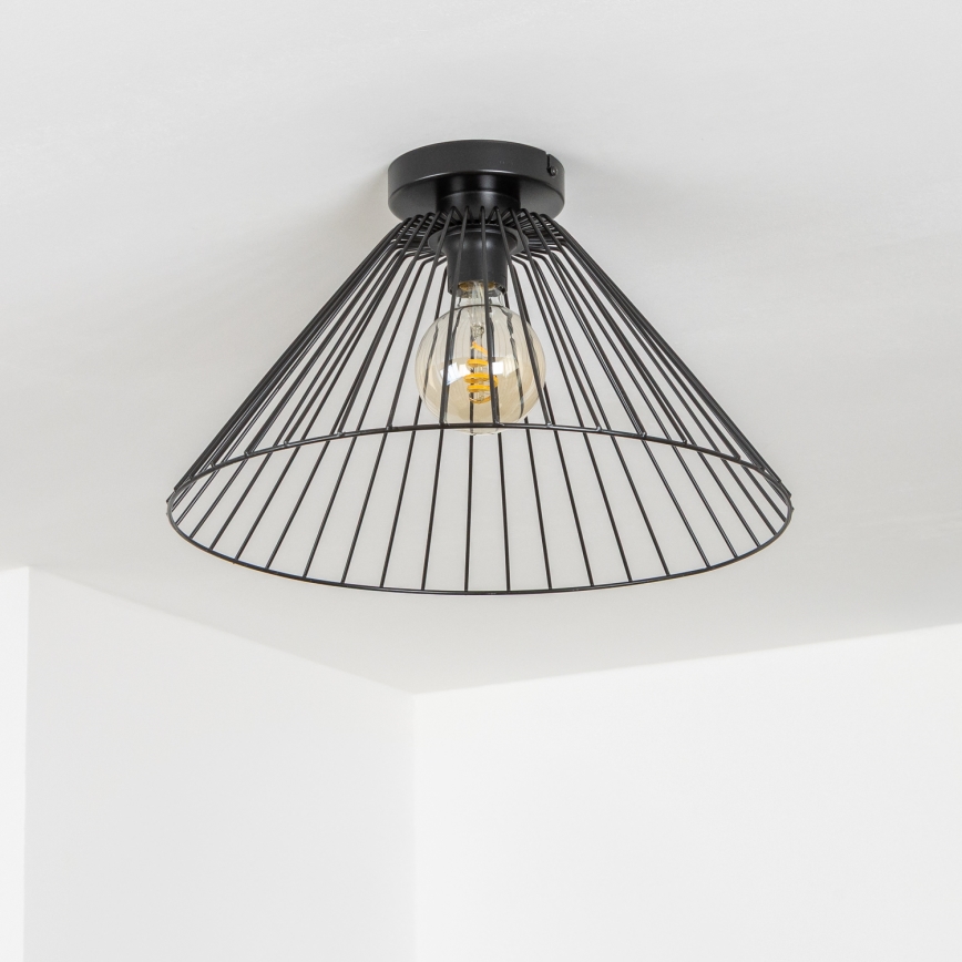 Brilagi - Plafonnier LED CERIA WIRE 1xE27/40W/230V Ø 45 cm noir
