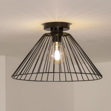 Brilagi - Plafonnier LED CERIA WIRE 1xE27/40W/230V Ø 45 cm noir