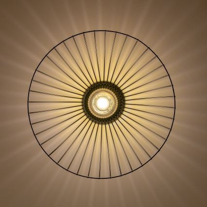 Brilagi - Plafonnier LED CERIA WIRE 1xE27/40W/230V Ø 45 cm noir