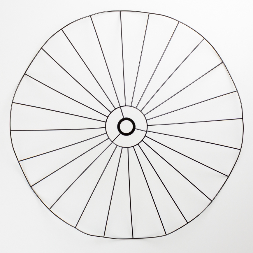 Brilagi - Plafonnier LED CERIA WIRE 1xE27/40W/230V Ø 80 cm noir/chêne