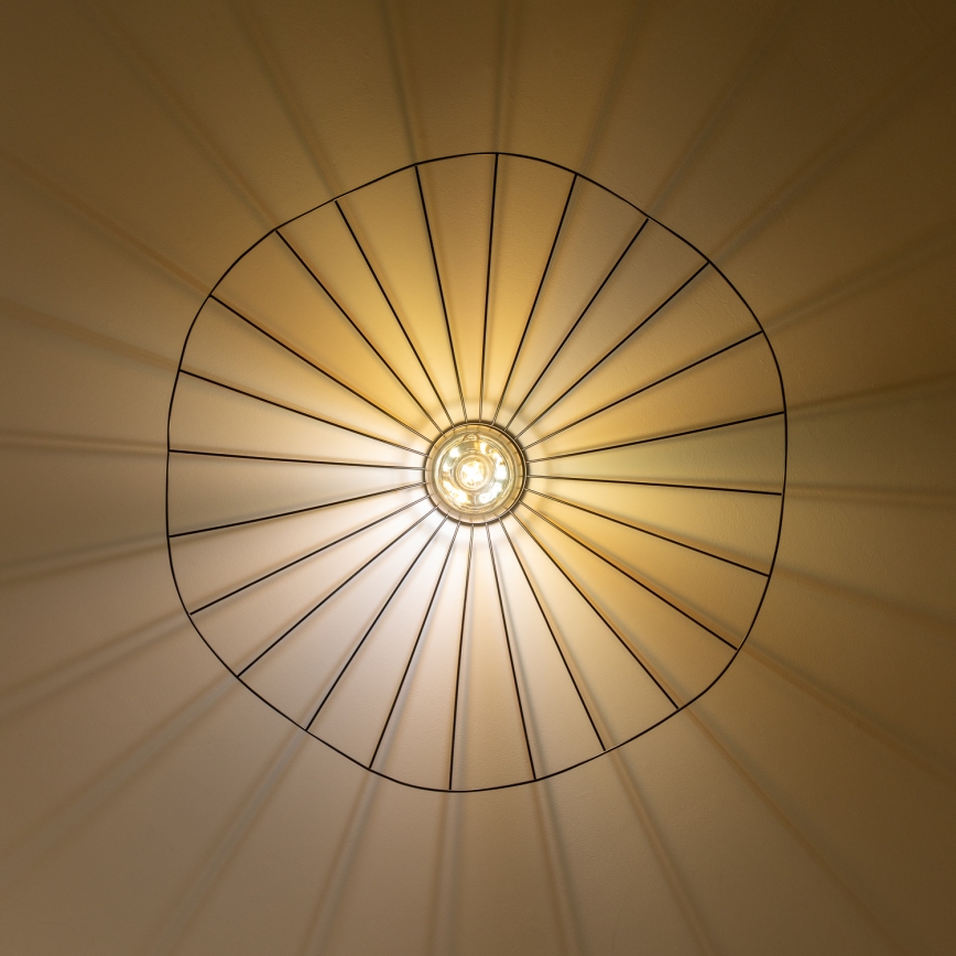 Brilagi - Plafonnier LED CERIA WIRE 1xE27/40W/230V Ø 80 cm noir