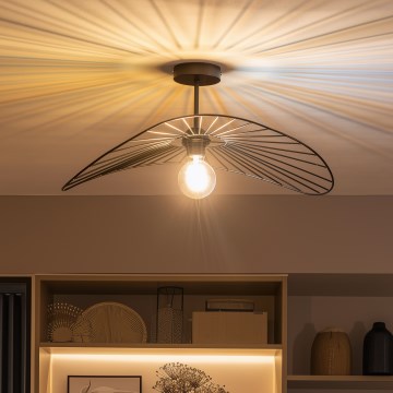 Brilagi - Plafonnier LED CERIA WIRE 1xE27/60W/230V 40x56 cm noir