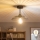 Brilagi - Plafonnier LED CERIA WIRE 1xE27/60W/230V, Ø 26 cm, noir
