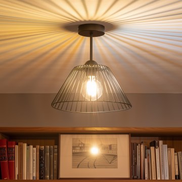 Brilagi - Plafonnier LED CERIA WIRE 1xE27/60W/230V Ø 30 cm noir