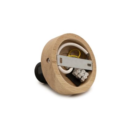 Brilagi - plafonnier LED CERIA WIRE à montage en surface 1xE27/40W/230V 40x56 cm noir/chêne