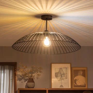 Brilagi - Plafonnier LED CERIA WIRE à montage en surface 1xE27/60W/230V Ø 60 cm noir