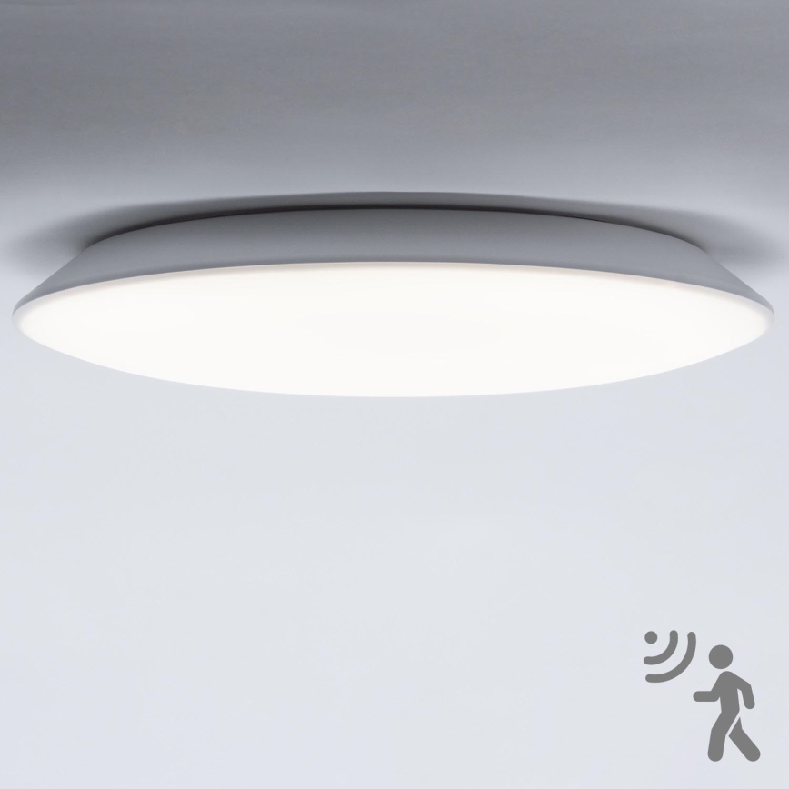 Brilagi - Plafonnier LED de salle de bains avec capteur VESTAS LED/18W/230V Ø 28 cm 4000K IP54