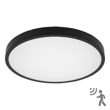 BRILAGI - Plafonnier LED de salle de bains avec capteur ZENNA LED/36W/230V Ø 41,3 cm IP44 noir + télécommande
