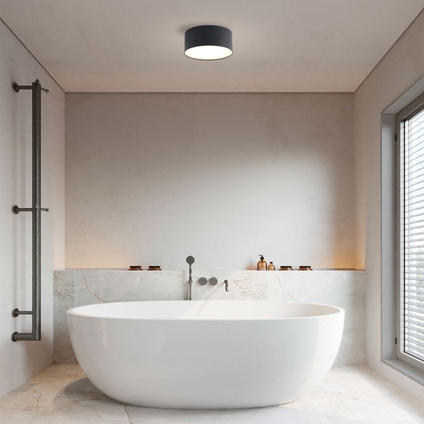 Brilagi - Plafonnier LED pour salle de bains FORIS LED/20W/230V Ø 15 cm noir IP44