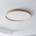 BRILAGI - Plafonnier LED dimmable ALSON LED/72W/230V 3000-6500K chêne Ø 78 cm + télécommande
