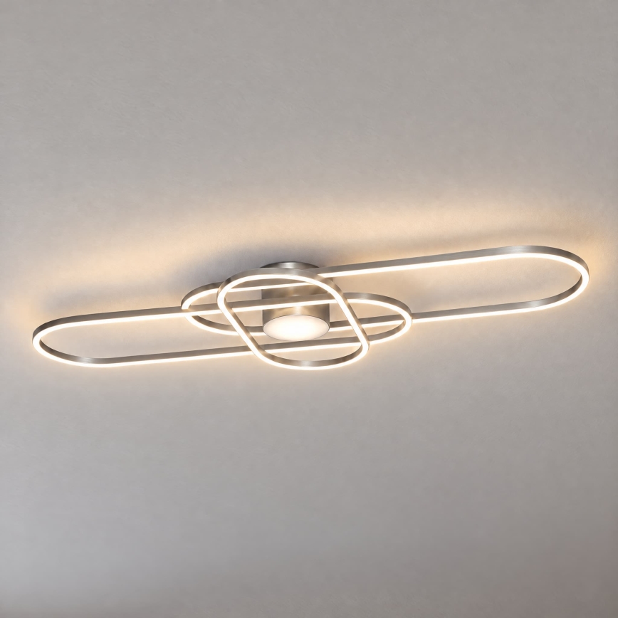 BRILAGI - Plafonnier LED dimmable APOLLO LED/58W/230V 3000-6500K 43,2x101,2 cm chrome mat + télécommande