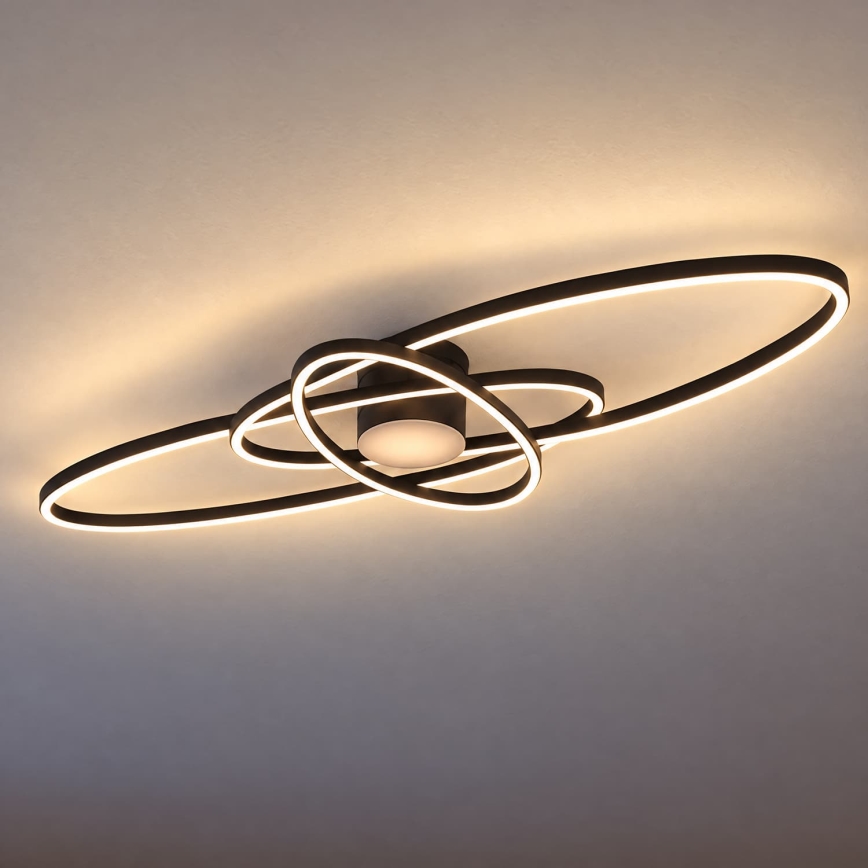 BRILAGI - Plafonnier LED dimmable APOLLO LED/58W/230V 3000-6500K 43,2x101,2 cm noir + télécommande