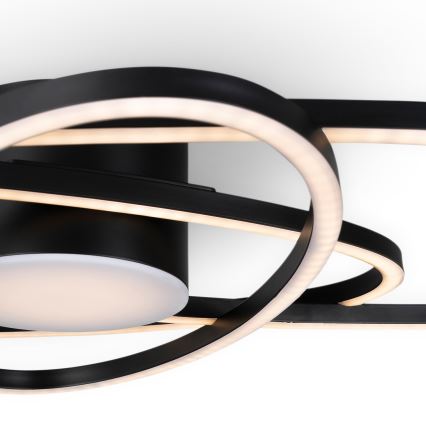 BRILAGI - Plafonnier LED dimmable APOLLO LED/58W/230V 3000-6500K 43,2x101,2 cm noir + télécommande