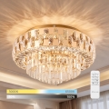 BRILAGI - Plafonnier LED dimmable AURELIA LED 45 W 230 V 3000–6000 K Ø 50 cm doré + télécommande