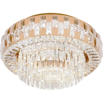 Brilagi - Plafonnier LED dimmable AURELIA LED 45 W 230 V 3000–6000 K Ø 50 cm doré + télécommande