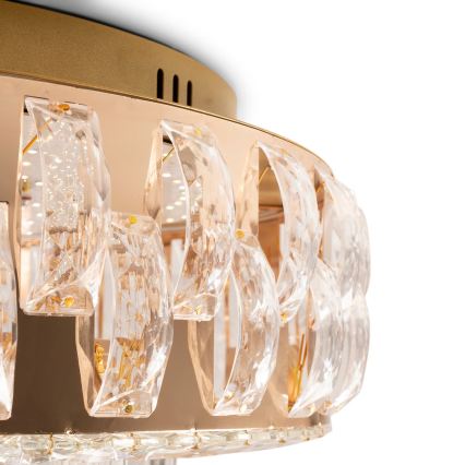 BRILAGI - Plafonnier LED dimmable AURELIA LED 45 W 230 V 3000–6000 K Ø 50 cm doré + télécommande