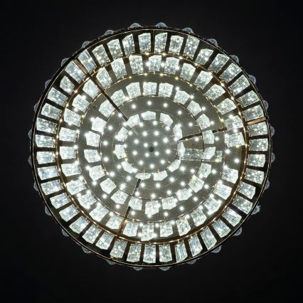 BRILAGI - Plafonnier LED dimmable AURELIA LED 45 W 230 V 3000–6000 K Ø 50 cm doré + télécommande