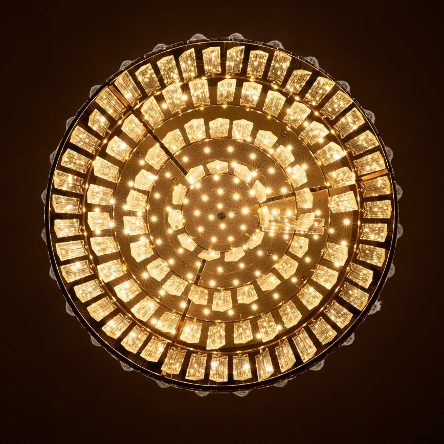 BRILAGI - Plafonnier LED dimmable AURELIA LED 45 W 230 V 3000–6000 K Ø 50 cm doré + télécommande