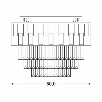 BRILAGI - Plafonnier LED dimmable AURELIA LED 45 W 230 V 3000–6000 K Ø 50 cm doré + télécommande
