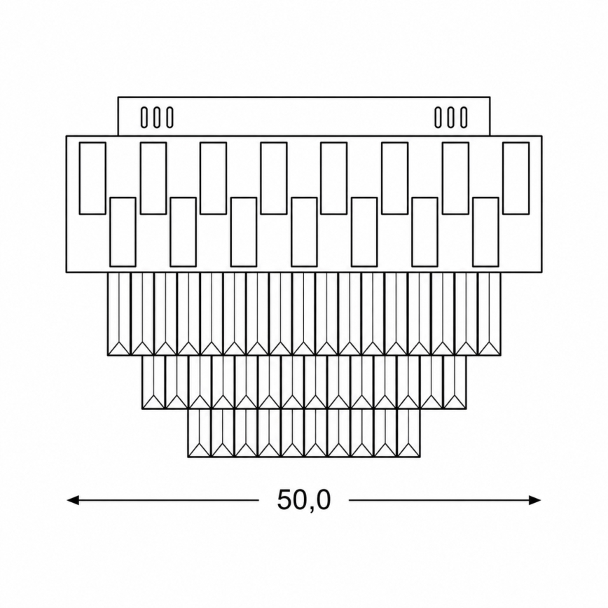 BRILAGI - Plafonnier LED dimmable AURELIA LED 45 W 230 V 3000–6000 K Ø 50 cm doré + télécommande