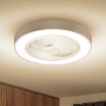 Brilagi - Plafonnier LED dimmable avec ventilateur LED/30W/230V 3000-6500K Ø 50 cm blanc + télécommande