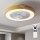 Brilagi - Plafonnier LED dimmable avec ventilateur LED/38W/230V 3000-6500K Ø 50 cm doré/chêne + télécommande