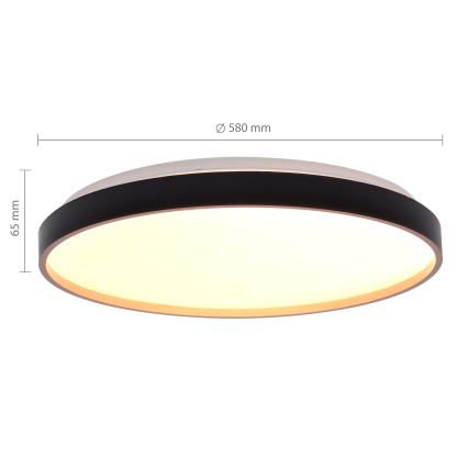 Brilagi - Plafonnier LED dimmable CALA LED/60W/230V 3000-6500K Ø 58 cm + télécommande