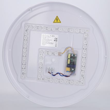 Brilagi - Plafonnier LED dimmable COCI LED/48W/230V 3000-6500K Ø 39 cm décor bois/noir + télécommande