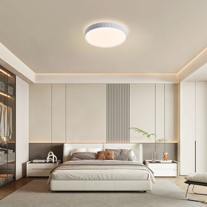Brilagi - Plafonnier LED dimmable CORVO LED/54W/230V 3000–6000K blanc Ø 40 cm + télécommande