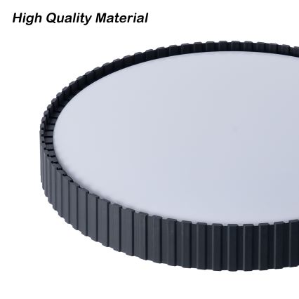 Brilagi - Plafonnier LED dimmable CORVO LED/54W/230V 3000-6000K noir Ø 40 cm + télécommande