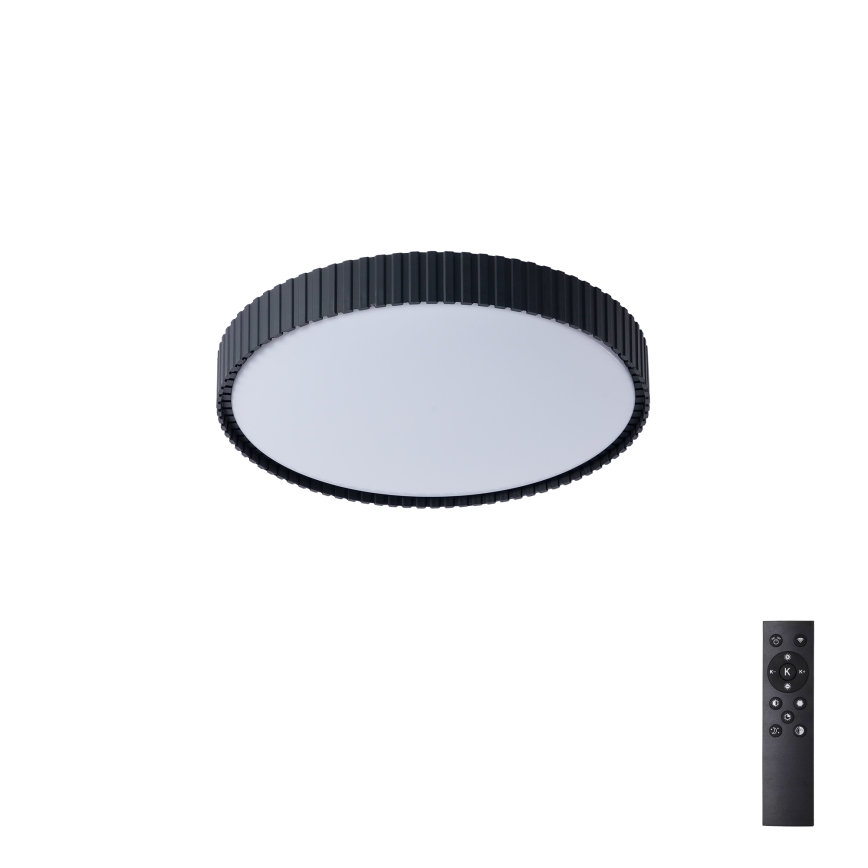 Brilagi - Plafonnier LED dimmable CORVO LED/54W/230V 3000-6000K noir Ø 40 cm + télécommande