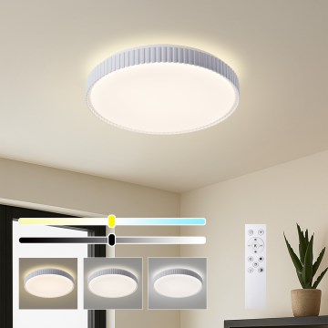 Brilagi - Plafonnier LED dimmable CORVO LED/72W/230V 3000-6000K blanc Ø 50 cm + télécommande