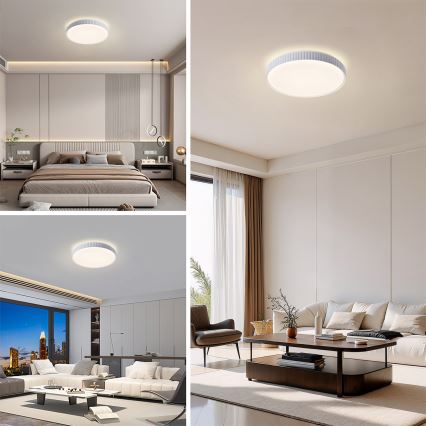 Brilagi - Plafonnier LED dimmable CORVO LED/72W/230V 3000-6000K blanc Ø 50 cm + télécommande