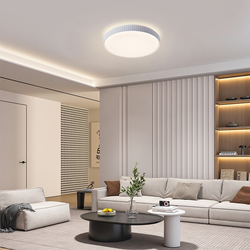 Brilagi - Plafonnier LED dimmable CORVO LED/72W/230V 3000-6000K blanc Ø 50 cm + télécommande