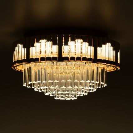 BRILAGI - Plafonnier LED dimmable CROWN LED/41W/230V 3000-6000K Ø 48 cm doré + télécommande