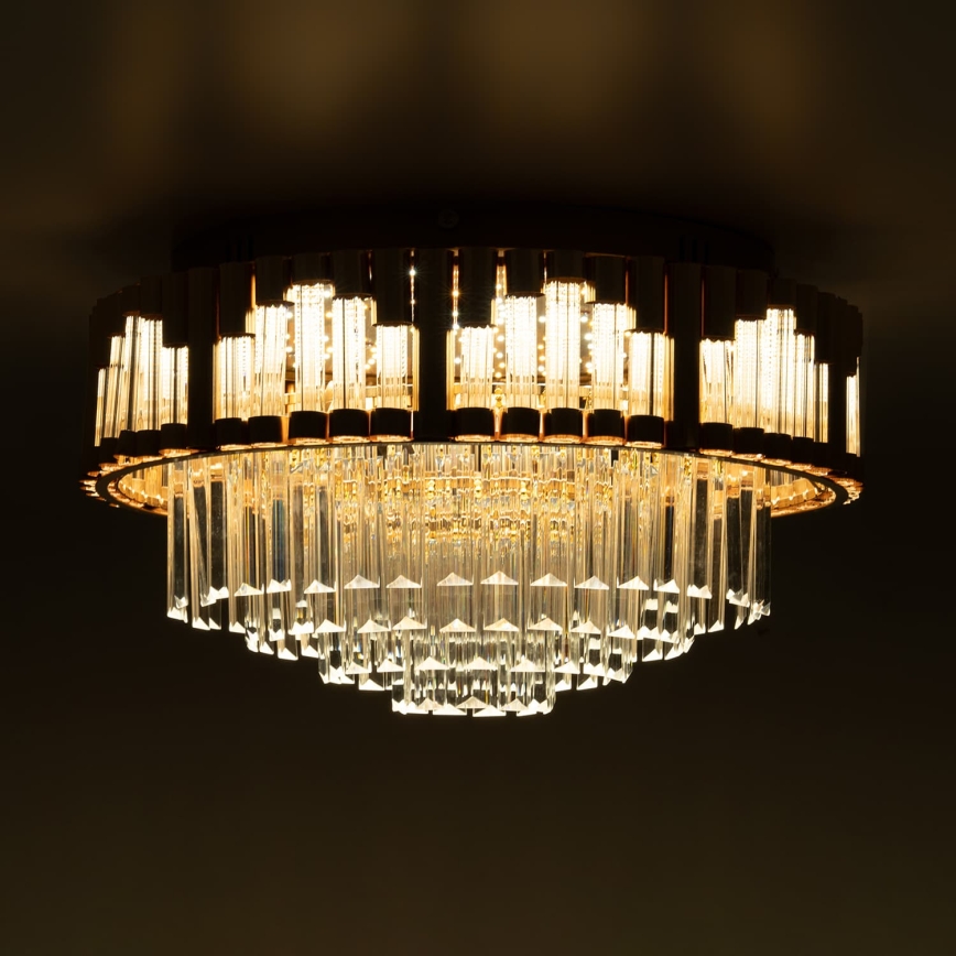 BRILAGI - Plafonnier LED dimmable CROWN LED/41W/230V 3000-6000K Ø 48 cm doré + télécommande